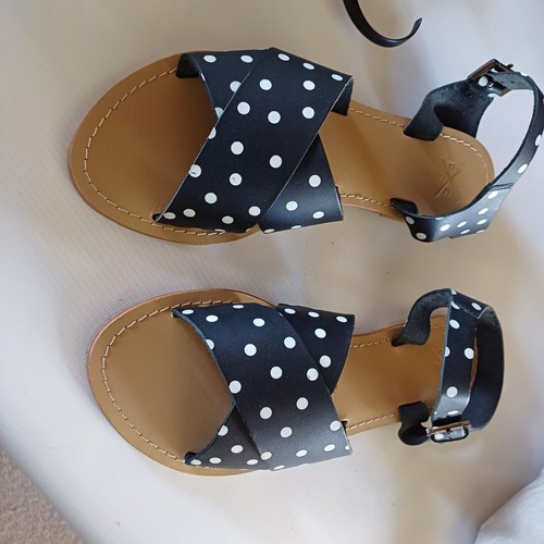 New Crew Clothing Open Toe Navy Leather Daisy Sandals UK 6 EU 39 RRP £45 - Picture 9 of 12