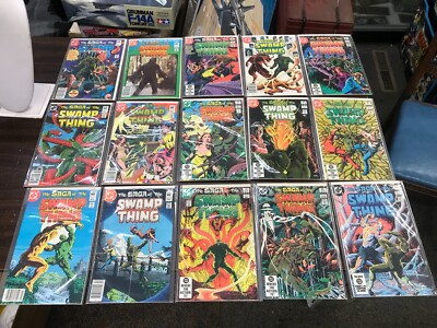 lot of 71 Comic books The saga of Swamp Thing - preowned see description g-vg