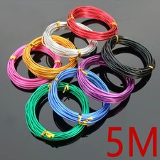 2mm Aluminium Wire Craft Jewellery Making Florist Colours Length 5M Findings