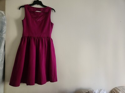 Ted Baker London fit and flare dress Open Back Bow Fuschia Sz 6 Nwt | eBay