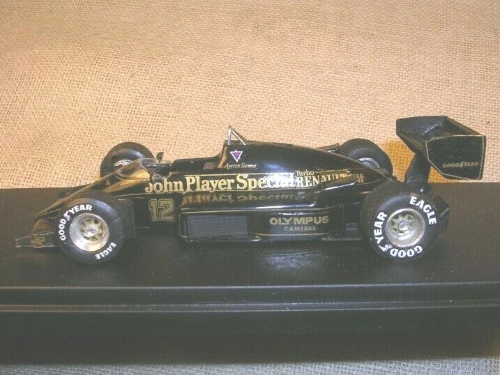 LOTUS RENAULT 97T JPS PORTUGUESE GP 1985 WINNER AYRTON SENNA TAMEO 1/43 TRUE - Immagine 4 di 4