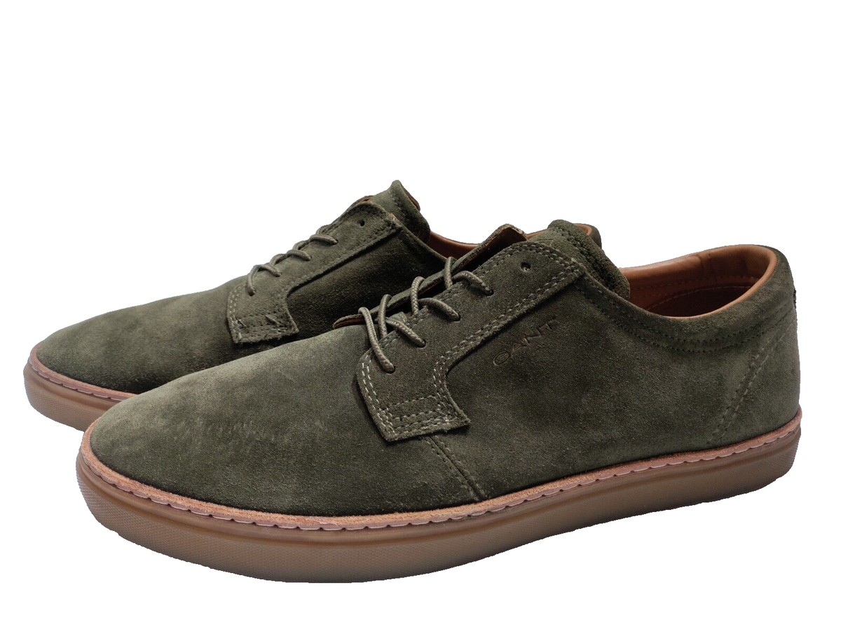 GANT Prepville Men Green Suede Lace Up Casual Sneakers Lace