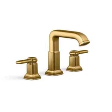 KOHLER Numista 8 in. Widespread Bathroom Faucet in Vibrant Brushed Moderne Brass