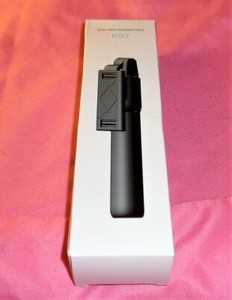 K07 Selfie Stick Integrated Tripod, Black, Compact, Stainless Steel, NEW!