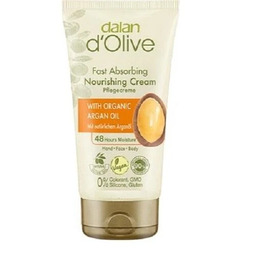 39,93€/L- 3x Dalan d'Olive Pflegecreme mit Bio-Arganöl – Tube 250ml