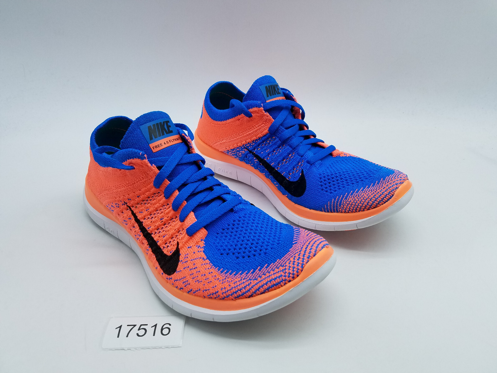 Nike Free Flyknit Women's Size Running Shoes Photo Blue