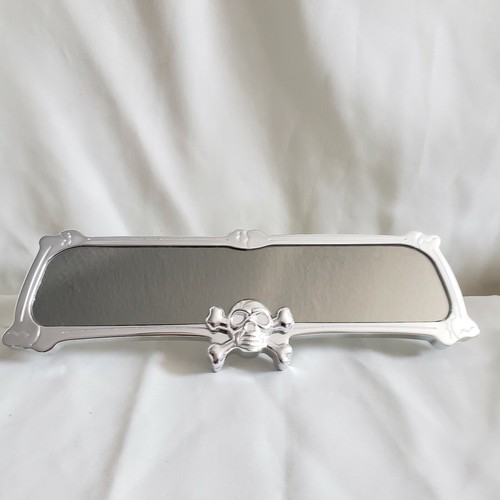 Aluminum Skull Rearview Mirror- Approx. 10" - Picture 2 of 5