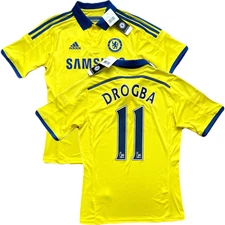 2014/15 Chelsea Away Jersey #11 Drogba Small adidas Soccer Premier League Kit