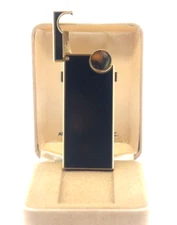 Vintage The Hutton Collection Flint Black & Gold Cigarette Lighter