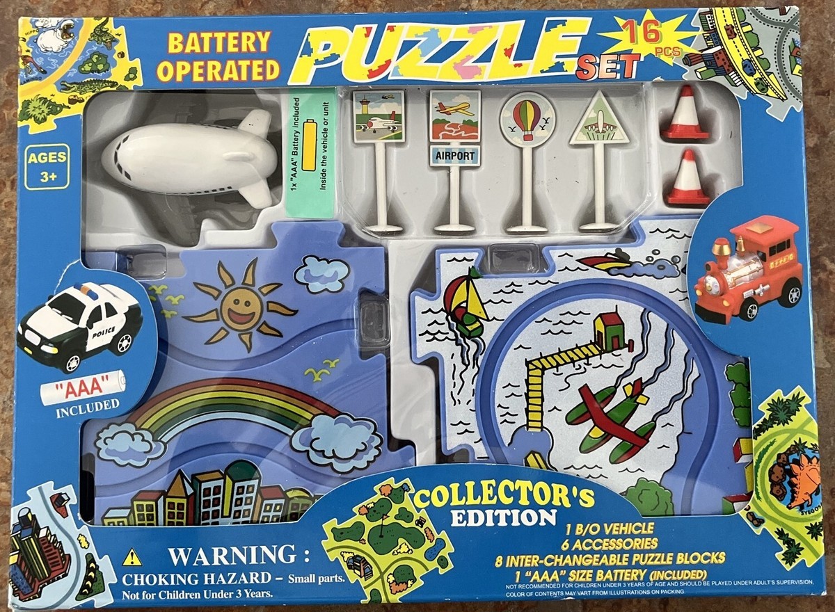 Collectors Edition Battery Operated Airplane 16 piece Puzzle Set