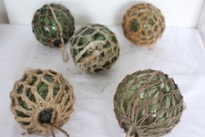 SCHÖNE DEKO: ORIGINAL ALTE FISCHERKUGELN AUS NORWEGEN CA. 100 JAHRE ALT #10655