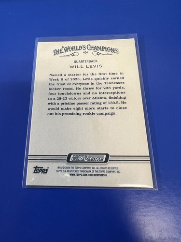 2023 Topps Composite Football Will Levis 7X ROOKIE CARD LOT - Picture 15 of 15