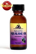 SQUALANE OIL ORGANIC OLIVE-DERIVED ANTI-AGING by H&B Oils Center 1 OZ in GLASS