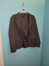Rafaella Gray Lined Blazer Button Front sz. 10