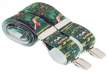 Country Hunting Trouser Braces Suspenders Mens XL XXL Extra Long Uk Made Clip On