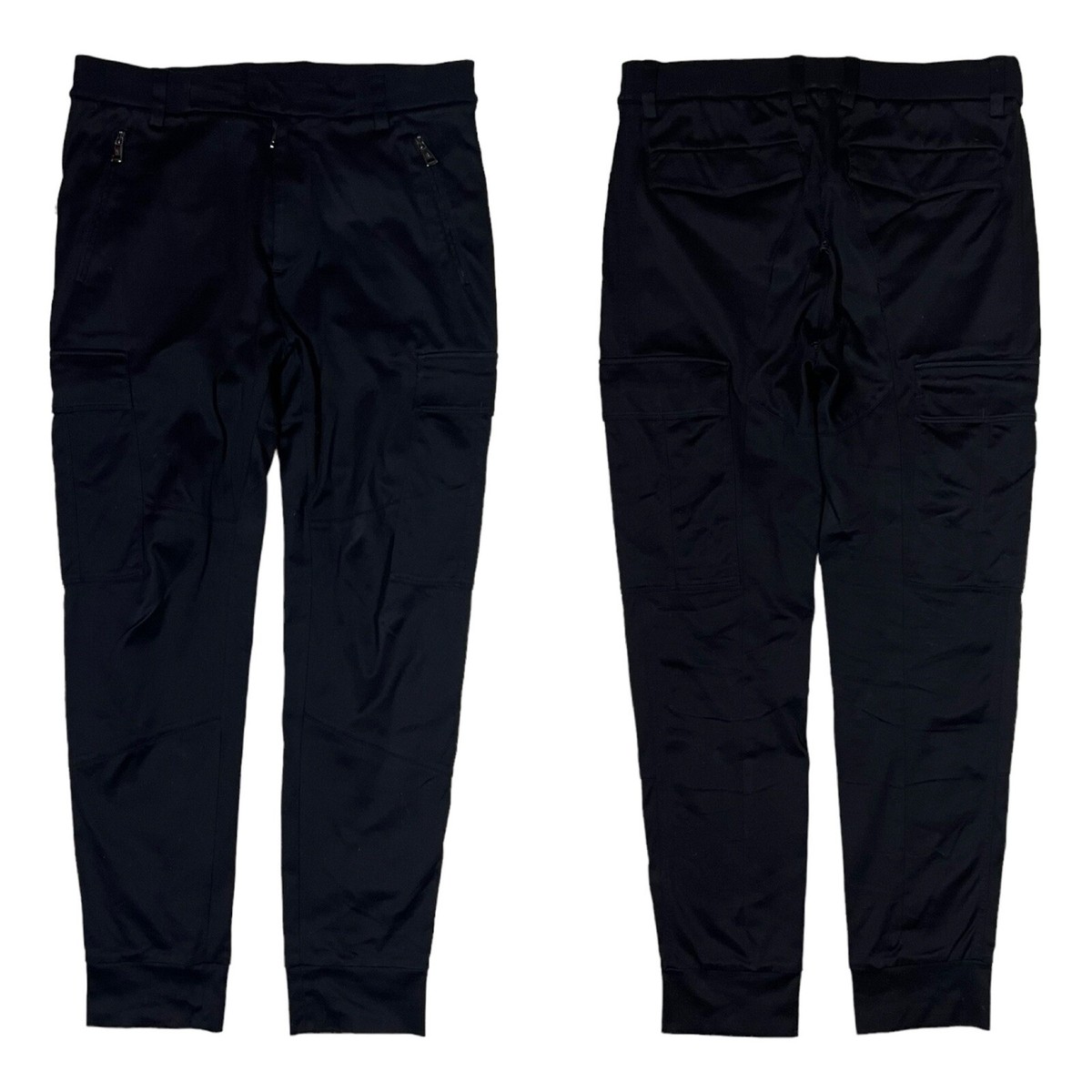 Ralph Lauren Purple Label Cargo Jogger Pants Black Men's