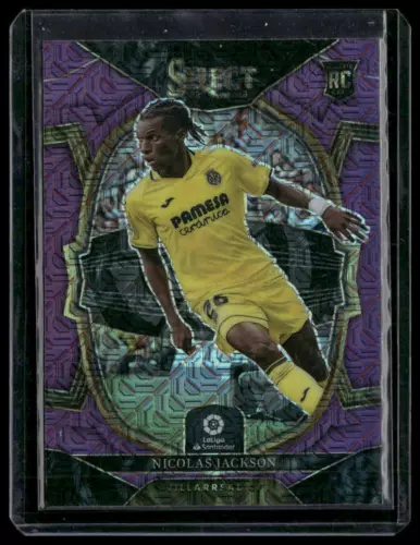 NICOLAS JACKSON 2022-23 Panini Select La Liga Purple Mojo RC