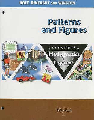 Holt Math in Context: Student Edition Pattern/Figures Grade 8 2003 by HOLT, RIN