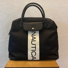 Nautica Grande Bandolera/Monedero de Mano Negro Nylon Bolsa de Pañales Bolsa de Viaje