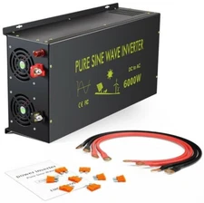 6000W Pure Sine Wave power Inverter 60V to 110V 220V RV/Truck/Car/Home Solar