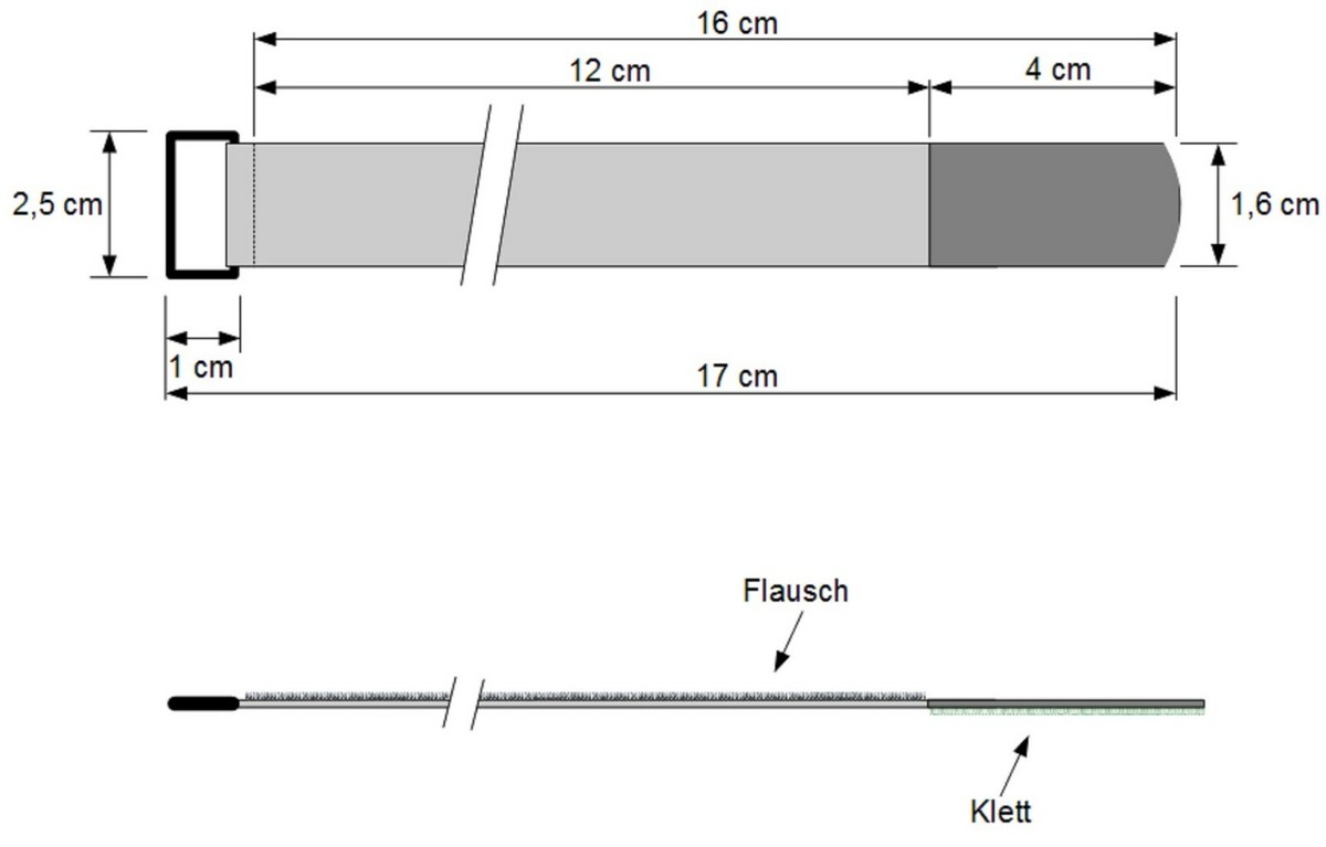 Klett-Kabelbinder Schwarz – 30 Stück, 40 Cm Lang, Wiederverwendbar Mit Metall-Öse