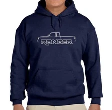 Ford Ranger Pickup Truck Navy Blue Hoodie Sweatshirt FREE SHIP