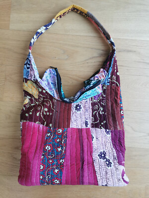 Handtasche Shopper Tasche Ethno Quilt Handmade Bag