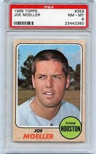 1968 TOPPS BASEBALL #359 JOE MOELLER, HOUSTON ASTROS - PSA 8 NM-MT (43360)