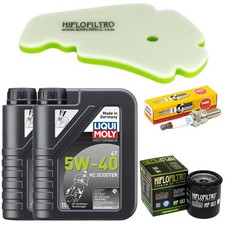 Manutenzione Olio 2L Filtro Aria Filtro Olio Candela per Piaggio Carnaby 300 ie 2010-2013