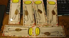 Fred Arbogast NOS Prescott Spinner, gold, NIP, 6 ct, free shipping