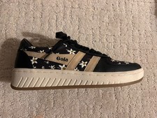 Tenis Tenis Gola Para Mujer Talla 9 EU 40 Negro Dorado Blanco Flor