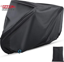 Bike Cover, Waterproof Outdoor Bicycle Cover with Lock Hole for Mountain Road Bi