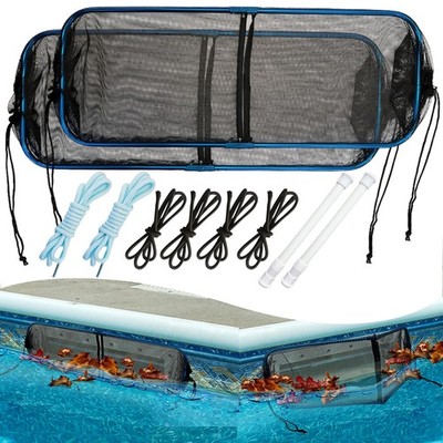 Pool Skimmer Leaf Guard Net, Anti-Rust Fine Mesh Blocker for Inground Pools