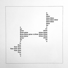 Original Eugene Gomringer Serigraph Signed Num. FLOW Concrete Visual Poetry