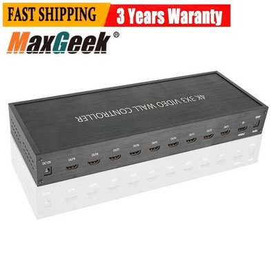 NK-BT88 4K 3x3 Video Wall Controller W/ Remote Controller 1CH Input 9CH Output