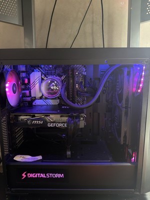 Digital Storm Gaming Desktop MSI GeForce RTX Liquid Cooling RGB Lighting