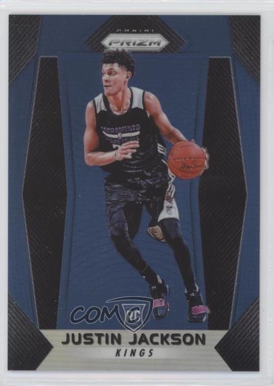 2017-18 Panini Prizm Blue Prizm /199 Justin Jackson #27 o8g