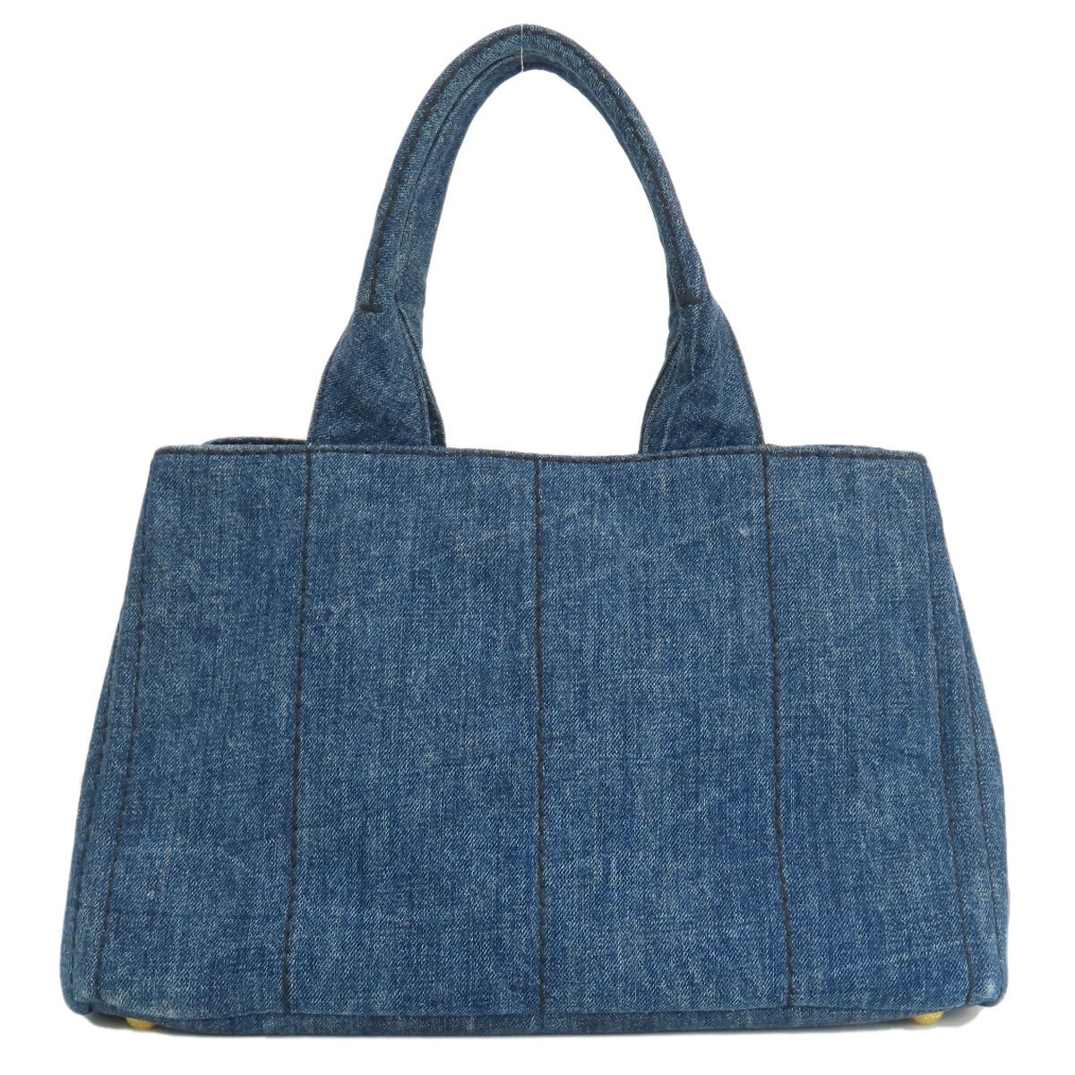 PRADA B1877B Canapa Tote Bag Denim Ladies Used from japan thumbnail 2