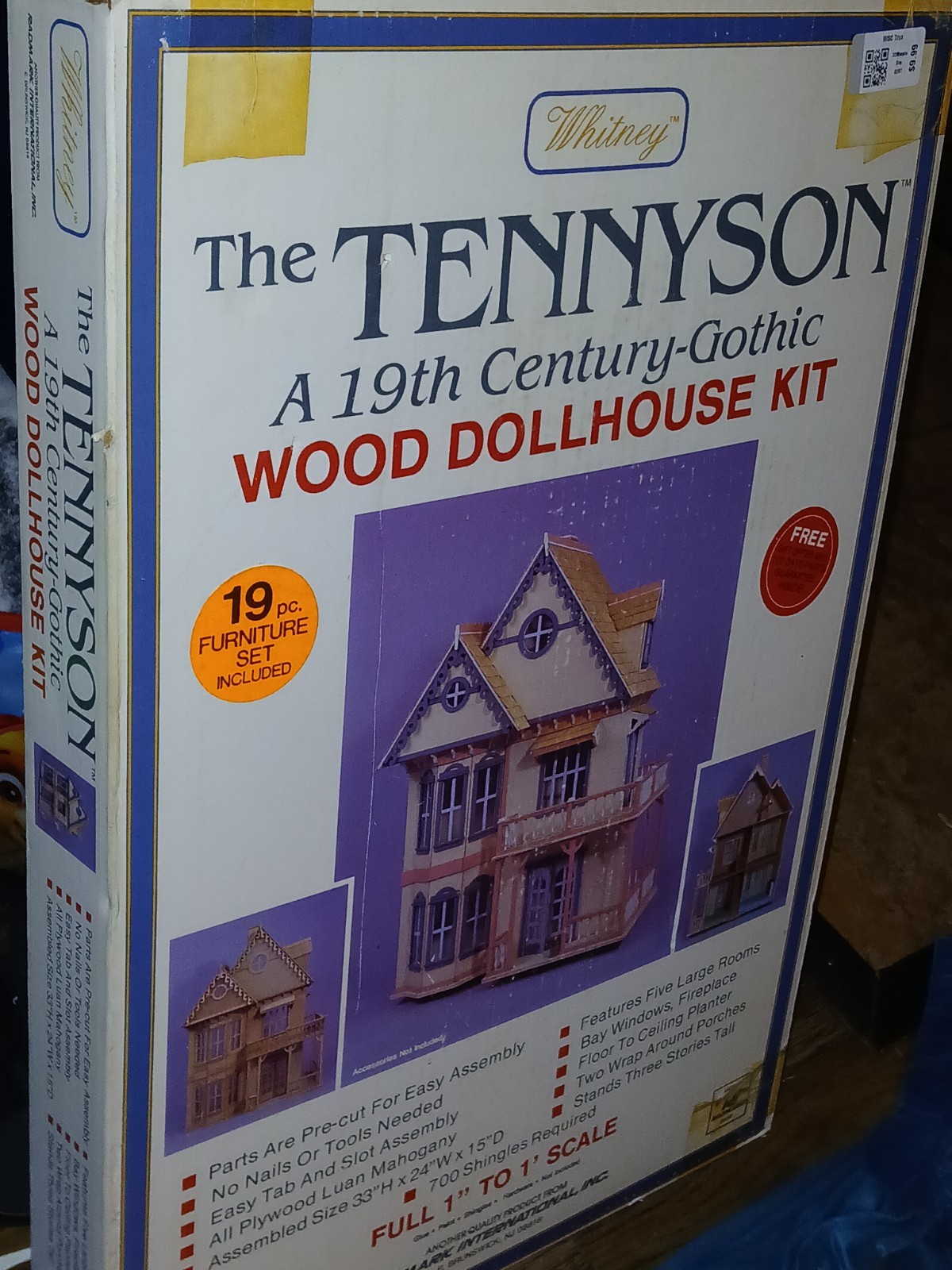 Whitney The Tennyson 19th Century Gothic Doll House Kit 1-1 