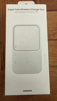 EP-P5400TWEGGB Official Samsung 15W Duo Super Fast Wireless Charger Pad - white - Image 1 of 4