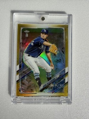 2021 Topps Chrome - Shane McClanahan #23 Gold Refractor /50 (RC)