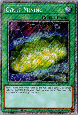 Cynet Mining (Platinum Secret Rare) RA03-EN067 NM