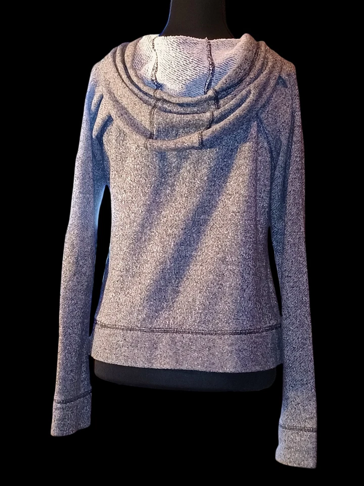 Nollie Women's Medium Grayish Full Zip Hoodie With Pockets - Image 4 of 4