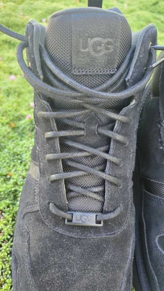 Tênis Ugg Highland Hi Heritage preto tamanho 12 feminino EUA / 45 EUR autêntico em excelente estado usado - Imagem 4 de 4