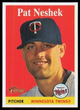 2007 Topps Heritage SP Short Print Pat Neshek Minnesota Twins #222