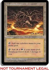 Karplusan Forest Oversized 6X9 Promo NM Land Special MAGIC MTG CARD ABUGames
