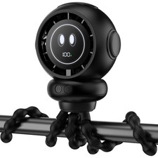 Stroller Fan, 6000mAh Stroller Fans Clip On for Baby with 4 Speeds, LED Displ...