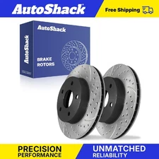 Front Drilled Slotted Brake Rotors for 1999-2004 Jeep Grand Cherokee 4.7L