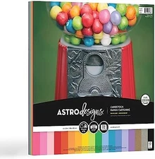 Cardstock Starter Kit 12x12 Assorted Colors 72 Sheets