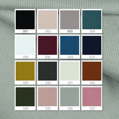 RIB Bündchenstoff Meterware 26 Farben OekoT. + GOTS zertif.  ab25cm Schlauchware - Bild 1 von 4